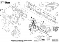 Bosch 0 602 490 445 EXACT 1100 Cordless Screw Driver Spare Parts